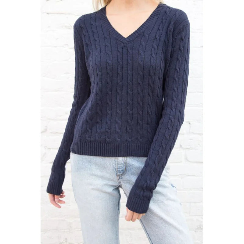 Women's V Neck Sweater