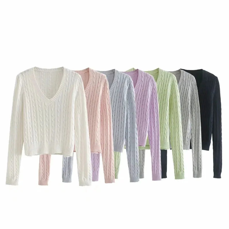 Women's V Neck Sweater