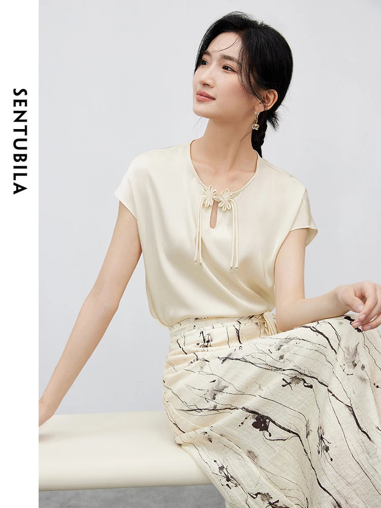 Chinese Style Chiffon Blouse