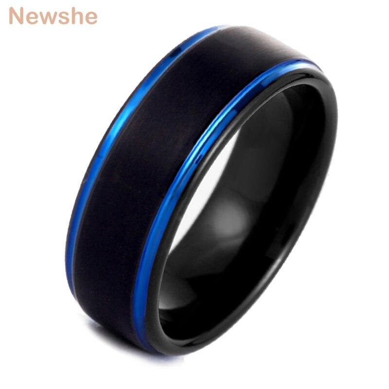 Men's Charm Wedding Band Tungsten Carbide Ring - TeresaCollections