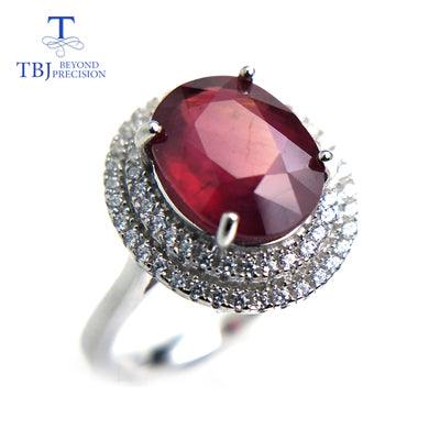 Elegant Ring with Natural Ruby Ring - TeresaCollections