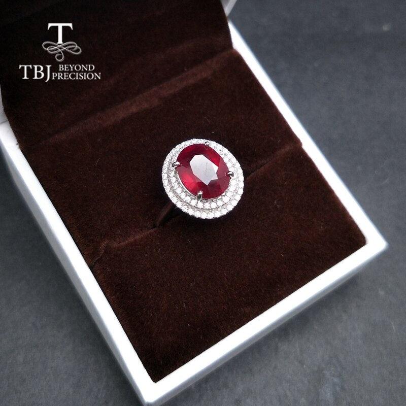 Elegant Ring with Natural Ruby Ring - TeresaCollections