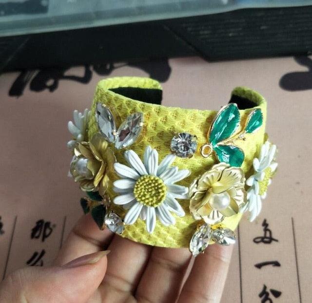 Open Flower Bangle - TeresaCollections